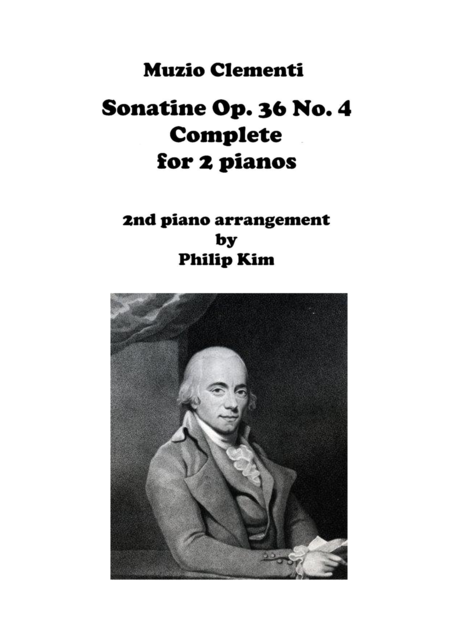 Free Sheet Music Muzio Clementi Sonatine Op 36 No 4 Complete For 2 Pianos