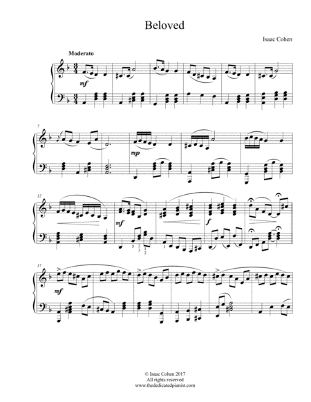 Free Sheet Music My Beloved