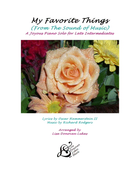 Free Sheet Music My Favorite Things From The Sound Of Music For Late Intermediate Piano