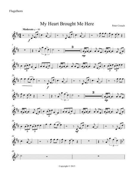 Free Sheet Music My Heart Brought Me Here