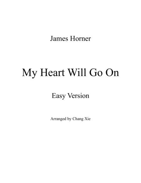 My Heart Will Go On Love Theme From Titanic Piano Solo Easy Version Sheet Music