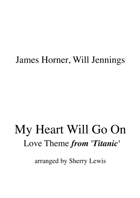 My Heart Will Go On Love Theme From Titanic String Duo For String Duo Sheet Music