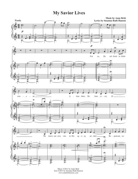 My Savior Lives Sheet Music