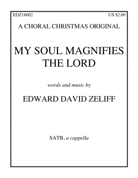 Free Sheet Music My Soul Magnifies The Lord