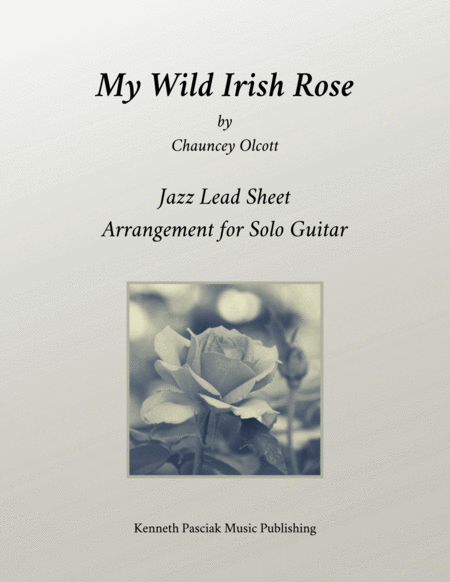 Free Sheet Music My Wild Irish Rose For Jazz Guitar