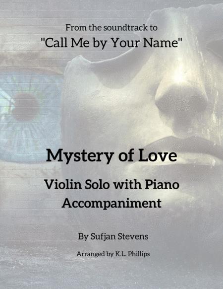 Mystery Of Love Violin Solo With Piano Accompaniment Sheet Music