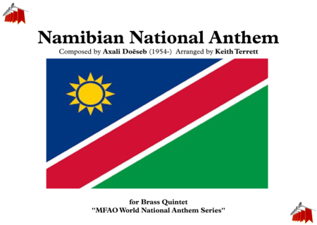 Free Sheet Music Namibian National Anthem For Brass Quintet