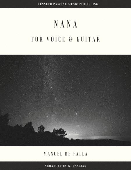 Free Sheet Music Nana For Voice And Guitar