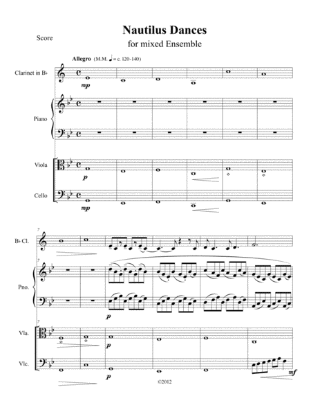 Free Sheet Music Nautilus Dances