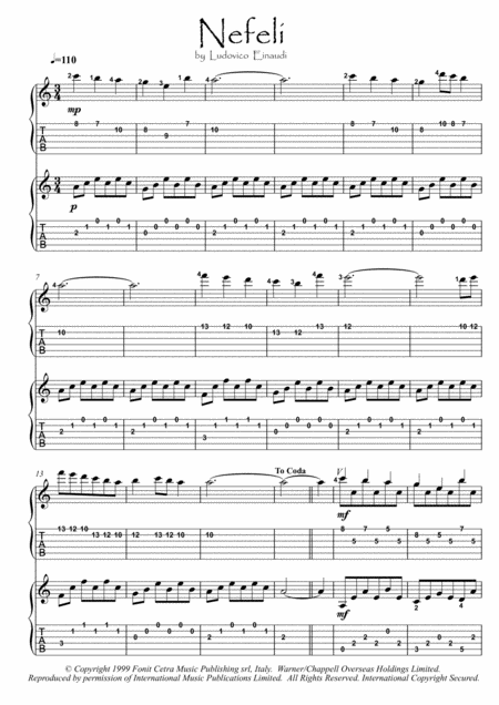 Nefeli Guitar Duo Sheet Music