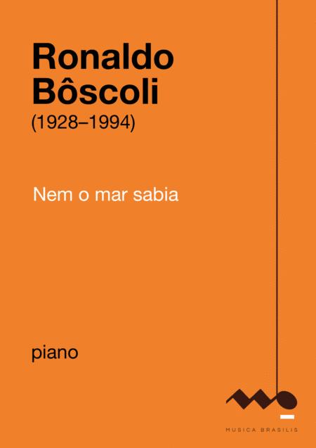 Nem O Mar Sabia Sheet Music