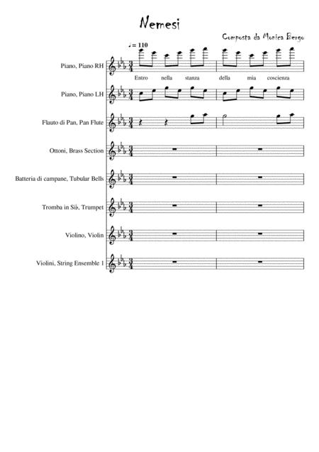 Free Sheet Music Nemesis