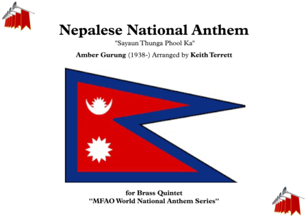 Nepalese National Anthem For Brass Quintet Sheet Music