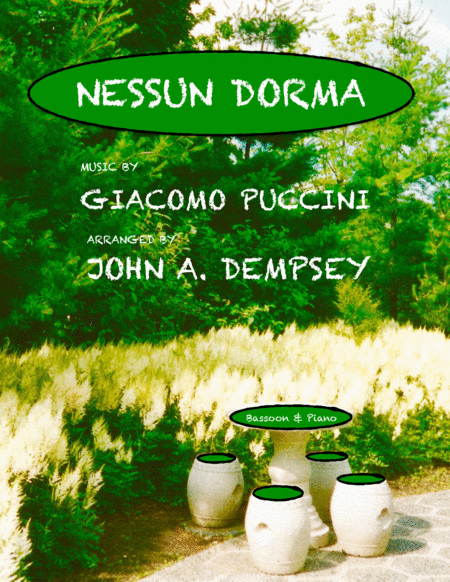 Free Sheet Music Nessun Dorma Bassoon And Piano