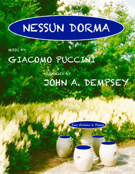 Free Sheet Music Nessun Dorma Trio For Two Violins And Piano