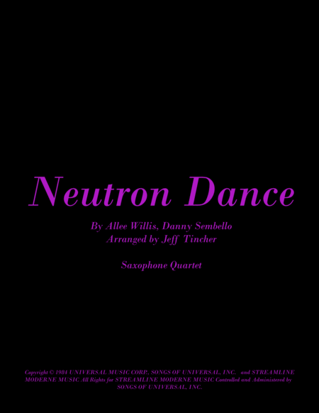 Free Sheet Music Neutron Dance