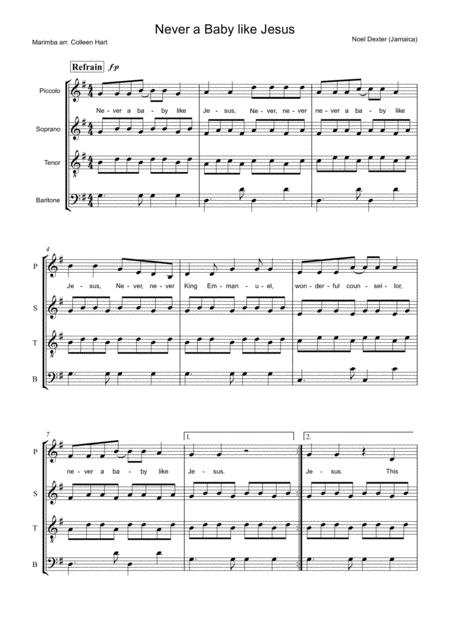Never A Baby Like Jesus Arr Colleen Hart Sheet Music