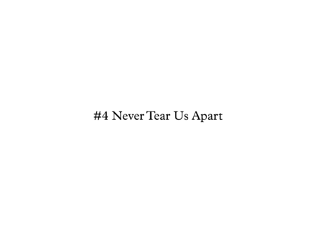 Never Tear Us Apart Sheet Music