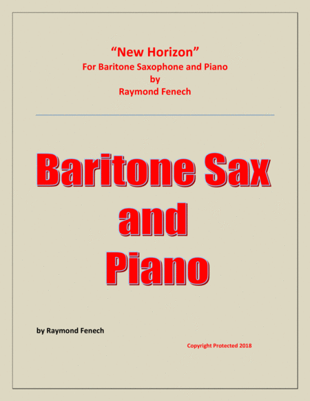 New Horizon For Baritone Sax And Piano Sheet Music