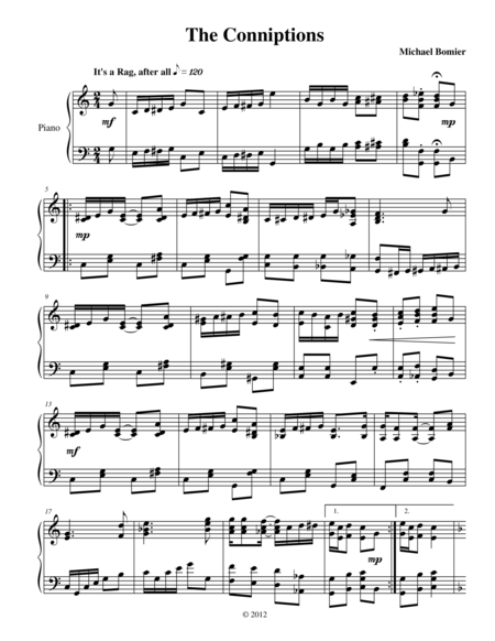 New Ragtime Piano Music For Piano Solo Sheet Music