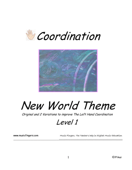 New World Theme Lev 1 Coordination Sheet Music