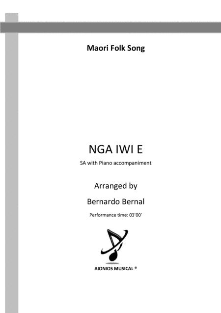 Free Sheet Music Nga Iwi E Sa With Piano Accompaniment