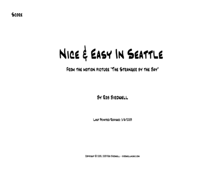 Nice And Easy In Seattle Sheet Music