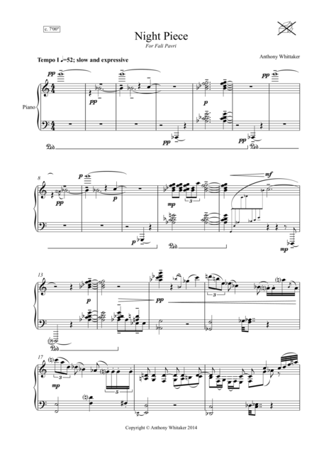 Night Piece Sheet Music