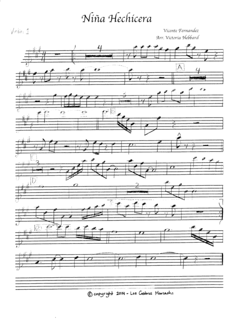 Free Sheet Music Nina Hechicera