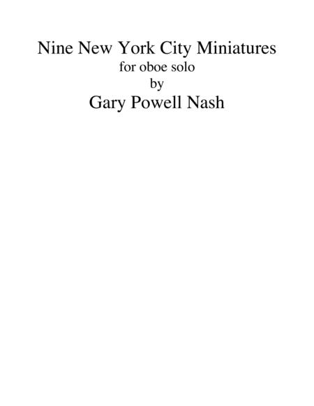 Free Sheet Music Nine New York City Miniatures