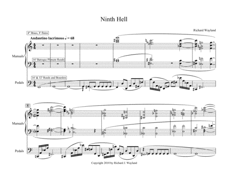 Free Sheet Music Ninth Hell