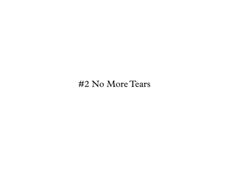 No More Tears Sheet Music