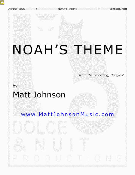 Noahs Theme Single Release Sheet Music