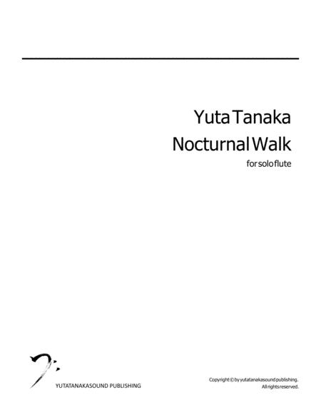 Free Sheet Music Nocturnal Walk For Solo Flute