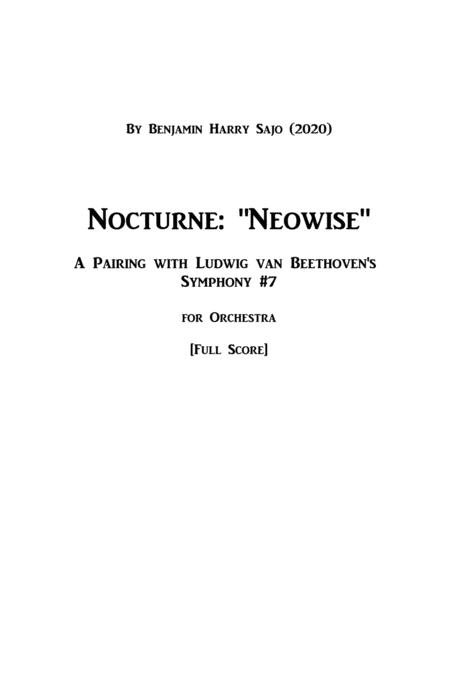 Nocturne Neowise A Pairing With Beethoven Symphony 7 Conductor Score Sheet Music