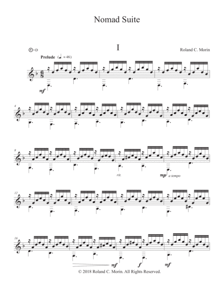 Free Sheet Music Nomad Suite