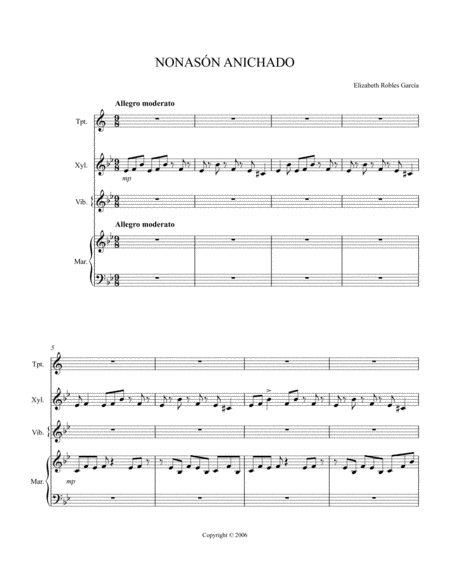 Free Sheet Music Nonason Anichado