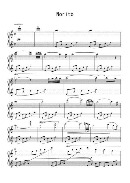 Free Sheet Music Norito