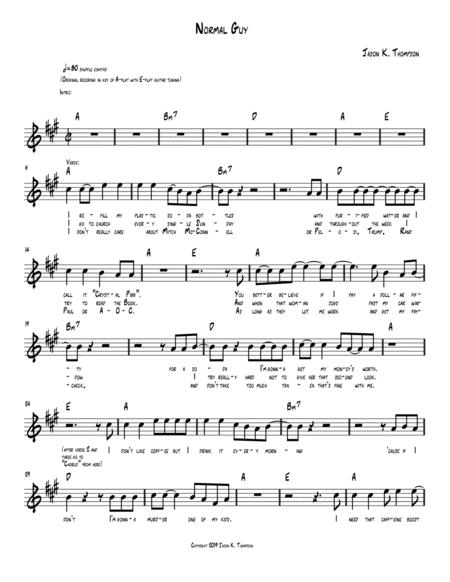 Normal Guy Sheet Music