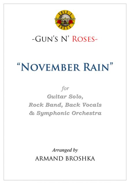 November Rain Ending Part Guns N Roses Sheet Music