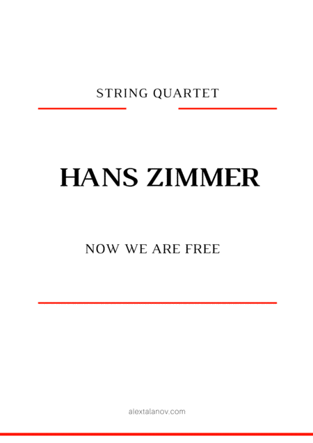 Now We Are Free Sheet Music