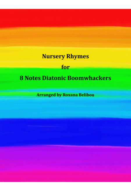 Nursery Rhymes For 8 Notes Diatonic Boomwhackers Collection Sheet Music