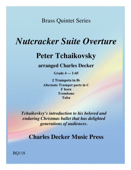 Free Sheet Music Nutcracker Suite Overture For Brass Quintet
