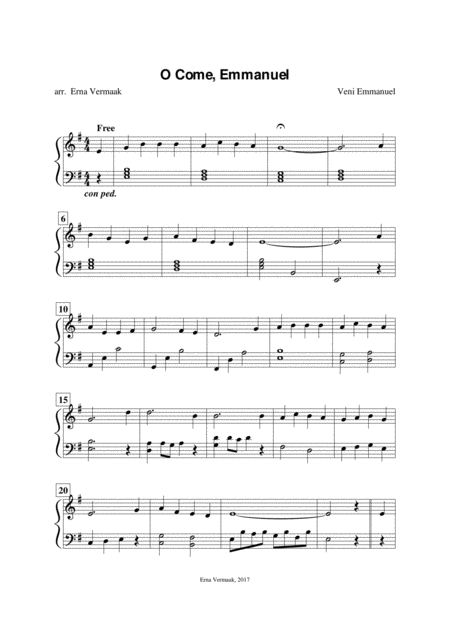 O Come Emmanuel Sheet Music