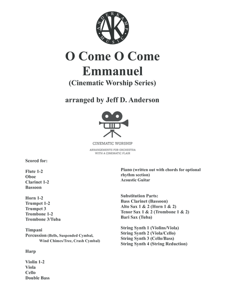 O Come O Come Emmanuel 8 Core Orchestra Sheet Music