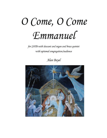 O Come O Come Emmanuel Conductors Score And Parts For Brass Quintet Sheet Music