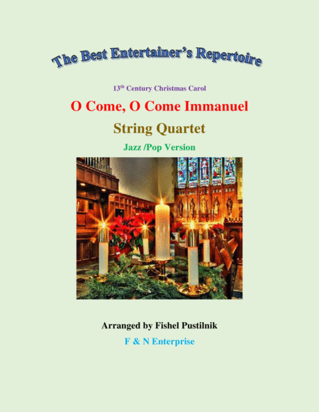 O Come O Come Immanuel String Quartet Video Sheet Music