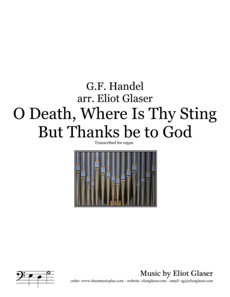 O Death Where Is Thy Sting But Thanks Be To God Sheet Music