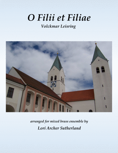 Free Sheet Music O Filii Et Filiae Mixed Brass Ensemble