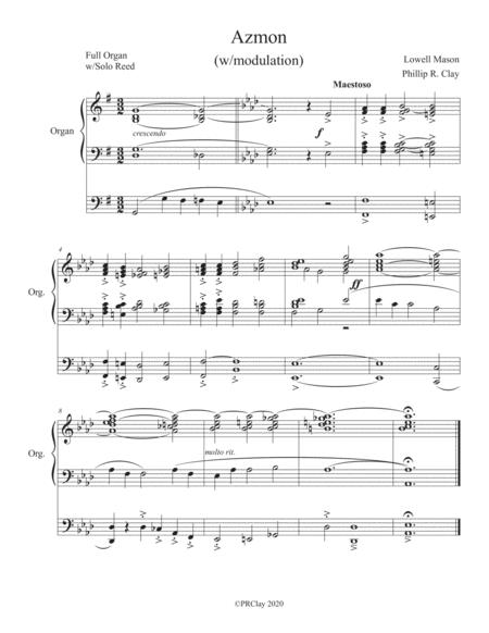 O For A Thousand Tongues Azmon Alternate Harmonization Sheet Music